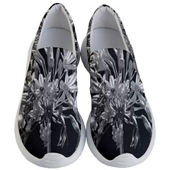 Black And White Lilies Botany Motif Print Women s Lightweight Slip Ons by dflcprintsclothing