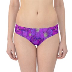 Fantasy Flowers In Paradise Calm Style Hipster Bikini Bottoms by pepitasart