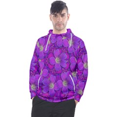 Fantasy Flowers In Paradise Calm Style Men s Pullover Hoodie by pepitasart