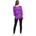 Fantasy Flowers In Paradise Calm Style Chiffon Quarter Sleeve Blouse View2