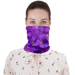 Fantasy Flowers In Paradise Calm Style Face Covering Bandana (adult) by pepitasart