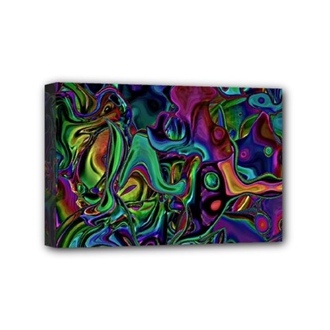 Brain Melt Mini Canvas 6  X 4  (stretched) by MRNStudios