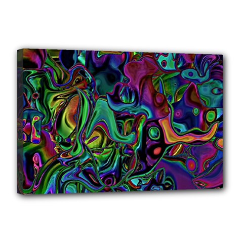 Brain Melt Canvas 18  X 12  (stretched) by MRNStudios