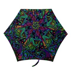 Brain Melt Mini Folding Umbrellas by MRNStudios