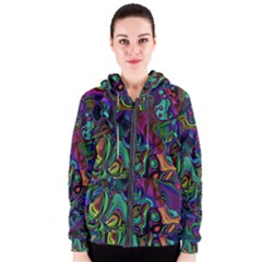 Brain Melt Women s Zipper Hoodie by MRNStudios