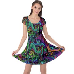 Brain Melt Cap Sleeve Dress by MRNStudios