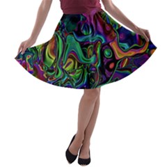 Brain Melt A-line Skater Skirt by MRNStudios