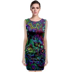 Brain Melt Sleeveless Velvet Midi Dress