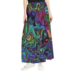 Brain Melt Maxi Chiffon Skirt by MRNStudios