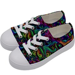 Brain Melt Kids  Low Top Canvas Sneakers by MRNStudios