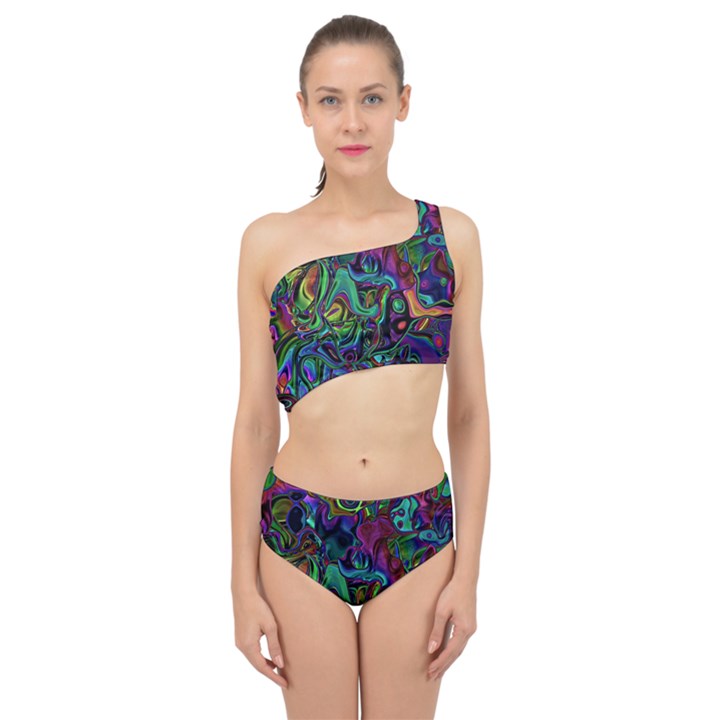 Brain Melt Spliced Up Two Piece Swimsuit