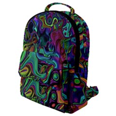 Brain Melt Flap Pocket Backpack (small) by MRNStudios