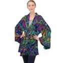 Brain Melt Long Sleeve Velvet Kimono  View1