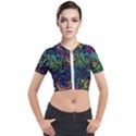 Brain Melt Short Sleeve Cropped Jacket View1