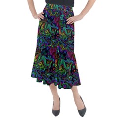 Brain Melt Midi Mermaid Skirt by MRNStudios