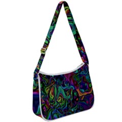 Brain Melt Zip Up Shoulder Bag by MRNStudios