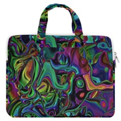 Brain Melt Macbook Pro Double Pocket Laptop Bag by MRNStudios