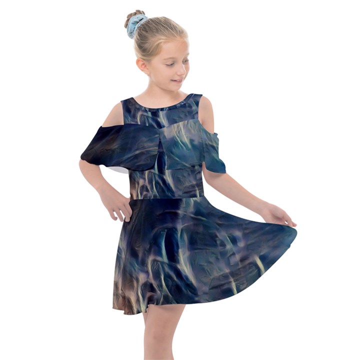 Pilot Light Kids  Shoulder Cutout Chiffon Dress