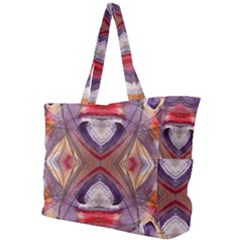 Abstract Petals Symmetry Simple Shoulder Bag by kaleidomarblingart