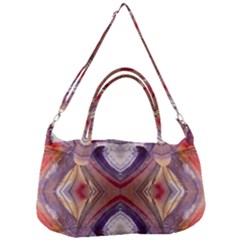 Abstract Petals Symmetry Removal Strap Handbag by kaleidomarblingart