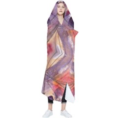 Abstract Petals Symmetry Wearable Blanket