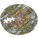 Abstract symmetry Wooden Puzzle Round View3