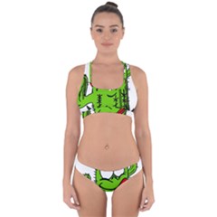 Cactus Cross Back Hipster Bikini Set by IIPhotographyAndDesigns