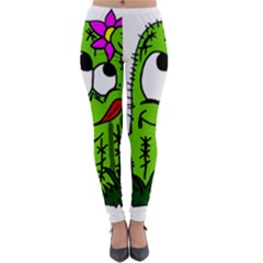 Cactus Lightweight Velour Leggings by IIPhotographyAndDesigns