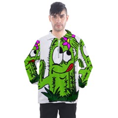 Cactus Men s Half Zip Pullover by IIPhotographyAndDesigns