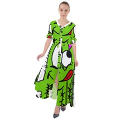 Cactus Waist Tie Boho Maxi Dress by IIPhotographyAndDesigns