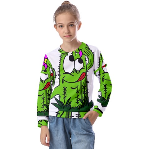 Cactus Kids  Long Sleeve Tee With Frill  by IIPhotographyAndDesigns