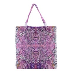 Biro On Pink Symmetry Grocery Tote Bag