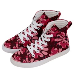 Folk Flowers Art Pattern  Women s Hi-top Skate Sneakers by Eskimos