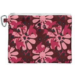 Folk Flowers Art Pattern  Canvas Cosmetic Bag (xxl) by Eskimos