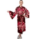 Folk flowers art pattern  Maxi Velour Kimono View1