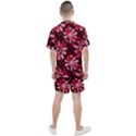 Folk flowers art pattern  Men s Mesh Tee and Shorts Set View2