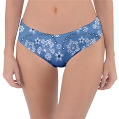 Folk Flowers Art Pattern  Reversible Classic Bikini Bottoms by Eskimos