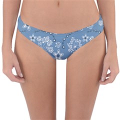 Folk Flowers Art Pattern  Reversible Hipster Bikini Bottoms by Eskimos