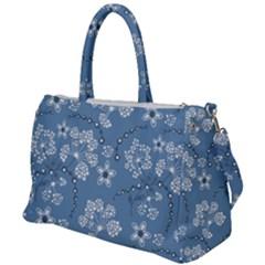 Folk Flowers Art Pattern  Duffel Travel Bag by Eskimos