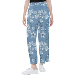 Folk Flowers Art Pattern  Women s Pants 