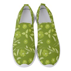 Folk Flowers Art Pattern  Women s Slip On Sneakers by Eskimos