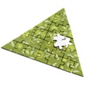 Folk flowers art pattern  Wooden Puzzle Triangle View2