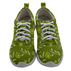 Folk Flowers Art Pattern  Athletic Shoes by Eskimos