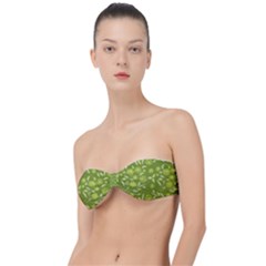 Folk Flowers Art Pattern  Classic Bandeau Bikini Top  by Eskimos