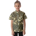 Folk flowers art pattern  Kids  Short Sleeve Shirt View1