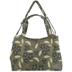 Folk Flowers Art Pattern  Double Compartment Shoulder Bag by Eskimos