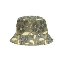 Folk Flowers Art Pattern  Inside Out Bucket Hat (kids)