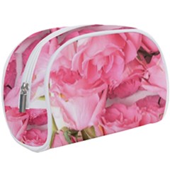 Magenta Bouquet Make Up Case (large) by kaleidomarblingart