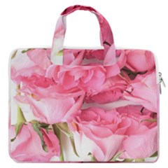 Magenta Bouquet Macbook Pro Double Pocket Laptop Bag (large)