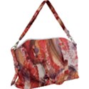 Abstract red petals Canvas Crossbody Bag View1